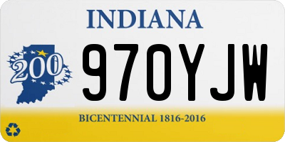 IN license plate 970YJW