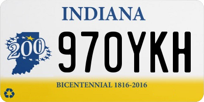 IN license plate 970YKH