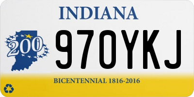 IN license plate 970YKJ