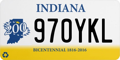 IN license plate 970YKL