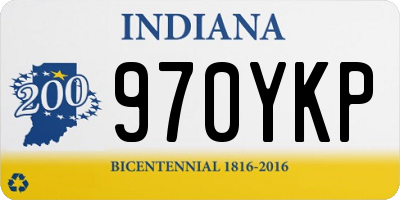 IN license plate 970YKP