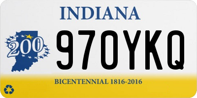 IN license plate 970YKQ