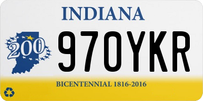 IN license plate 970YKR