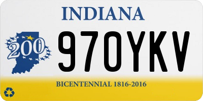 IN license plate 970YKV
