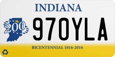 IN license plate 970YLA
