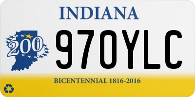 IN license plate 970YLC