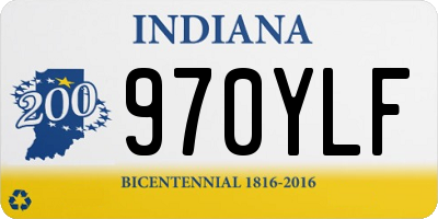 IN license plate 970YLF