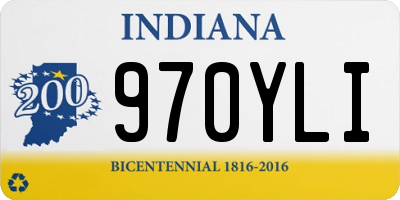 IN license plate 970YLI