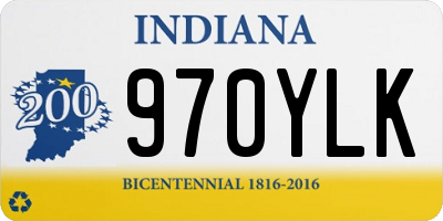 IN license plate 970YLK