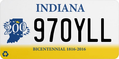 IN license plate 970YLL