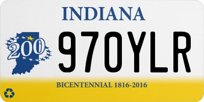 IN license plate 970YLR