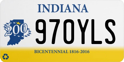 IN license plate 970YLS