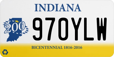 IN license plate 970YLW