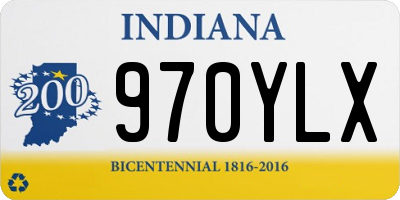 IN license plate 970YLX