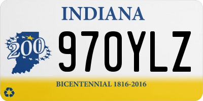 IN license plate 970YLZ