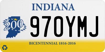 IN license plate 970YMJ