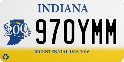 IN license plate 970YMM