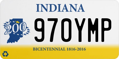 IN license plate 970YMP
