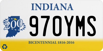 IN license plate 970YMS