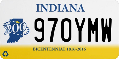 IN license plate 970YMW
