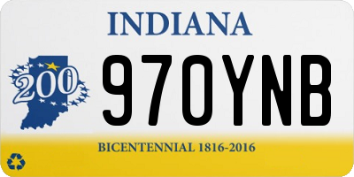 IN license plate 970YNB