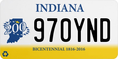 IN license plate 970YND