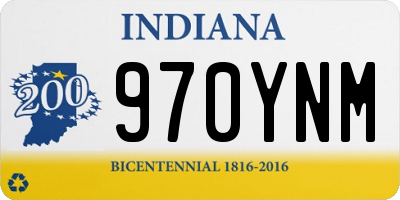 IN license plate 970YNM
