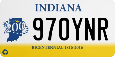 IN license plate 970YNR