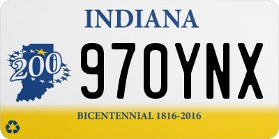 IN license plate 970YNX