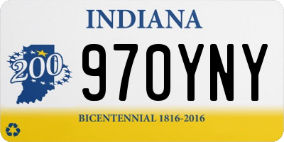 IN license plate 970YNY