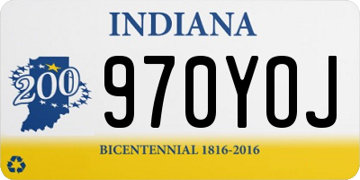 IN license plate 970YOJ
