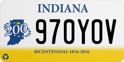 IN license plate 970YOV