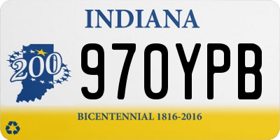 IN license plate 970YPB