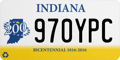 IN license plate 970YPC