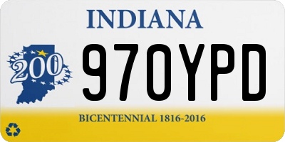 IN license plate 970YPD