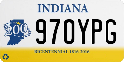 IN license plate 970YPG