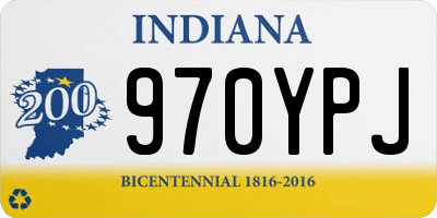 IN license plate 970YPJ