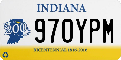 IN license plate 970YPM