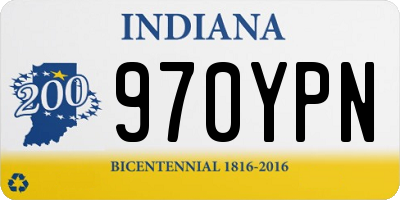 IN license plate 970YPN