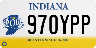 IN license plate 970YPP
