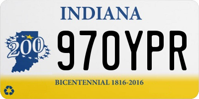 IN license plate 970YPR