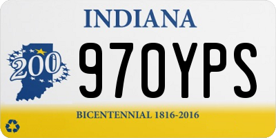 IN license plate 970YPS