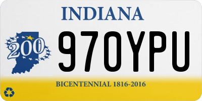 IN license plate 970YPU
