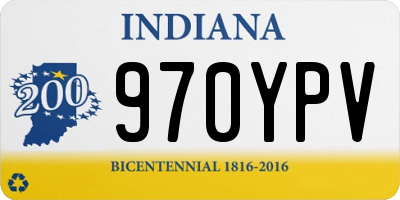 IN license plate 970YPV