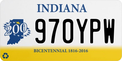 IN license plate 970YPW