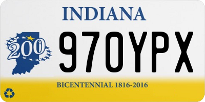 IN license plate 970YPX