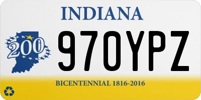 IN license plate 970YPZ