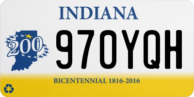 IN license plate 970YQH