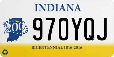 IN license plate 970YQJ