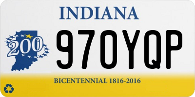 IN license plate 970YQP